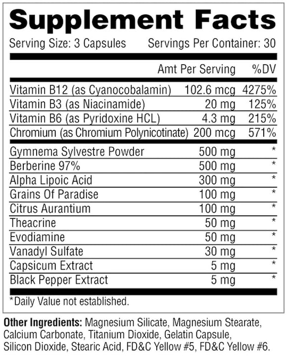 Metabolic Nutrition Insulean Powerful Insulin Mimetics 90 Capsules|Sugar Control|Mass For Life|