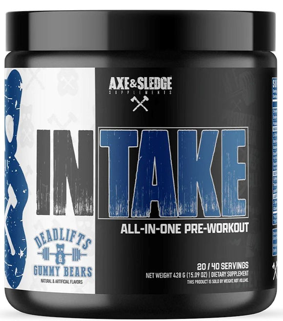 Axe & Sledge Intake All In One Pre-Workout 20/40 Servings|Pre Workout|Mass For Life|
