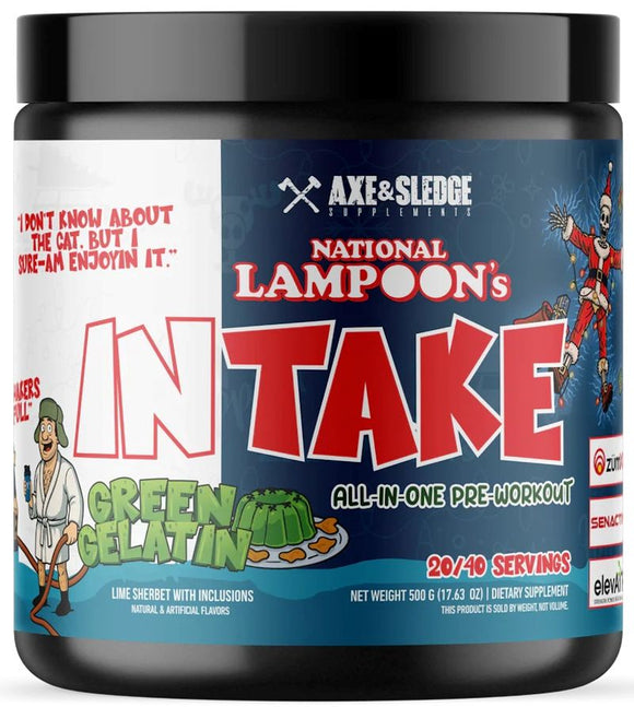 Axe & Sledge Intake All In One Pre-Workout Green Gelatin|Pre Workout|Mass For Life|