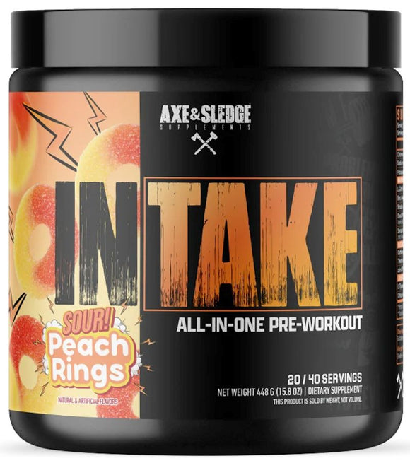 Axe & Sledge Intake All In One Pre-Workout Green Gelatin|Pre Workout|Mass For Life|