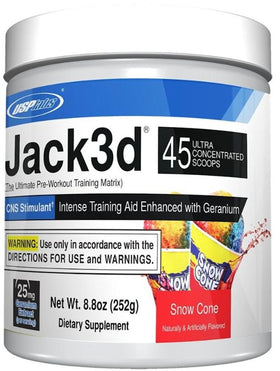 USP Labs Hardcore Pre-Workout Snow Cone 45 Servings