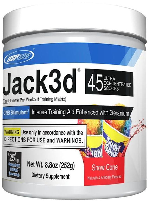USP Labs Hardcore Pre-Workout Snow Cone 45 Servings
