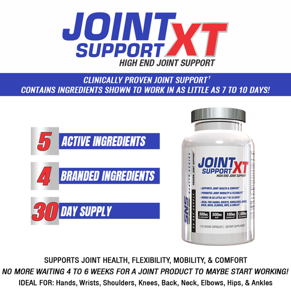 SNS Serious Nutrition Solutions Joint Support XT 120 Caps|Glucosamine|Mass For Life|