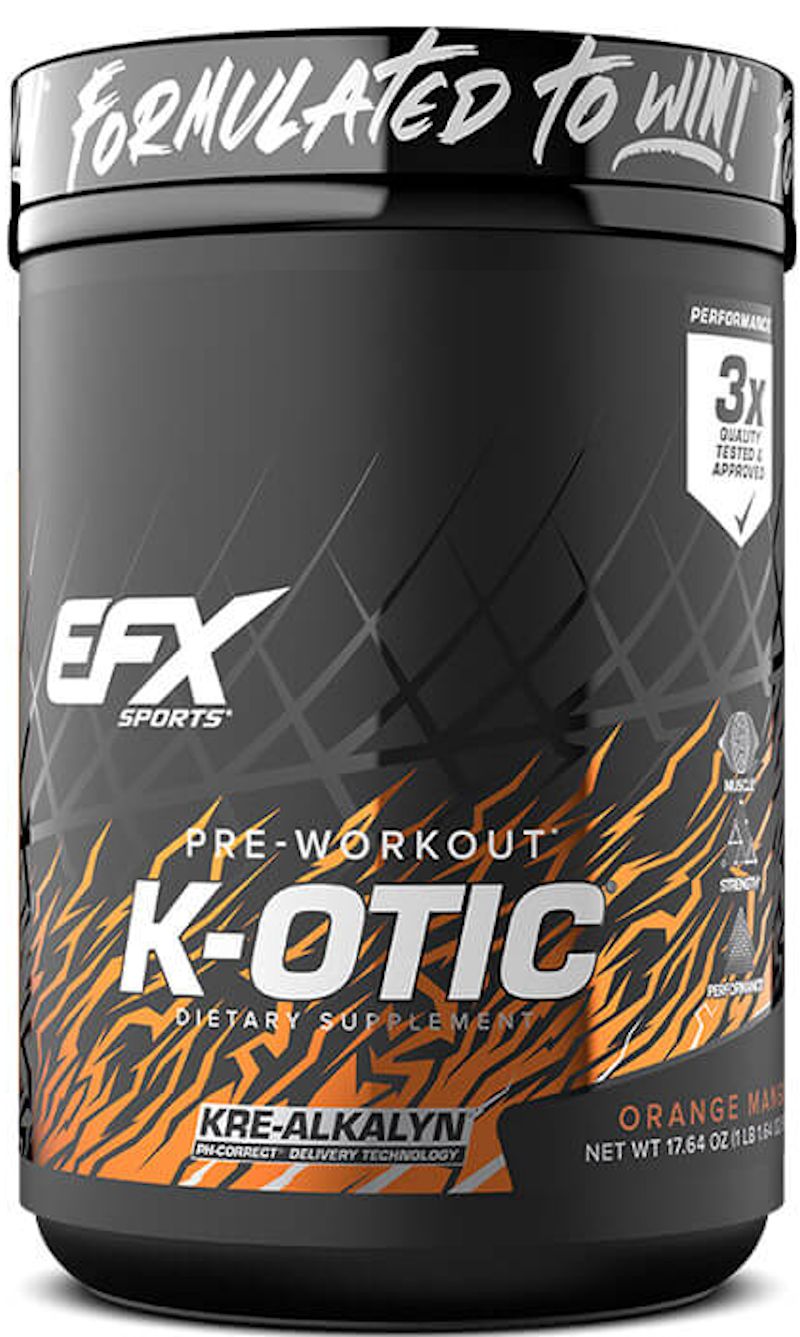 EFX Sports K-OTIC Pre-Workout|Mass For Life|Pre Workout