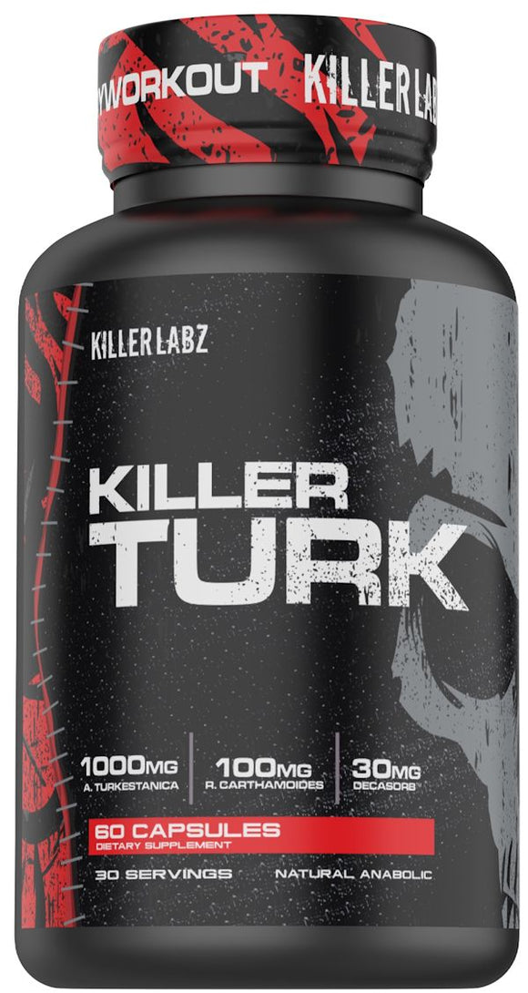 Killer Labz Killer Turk Natural Muscle Builder|Test Booster|Mass For Life|