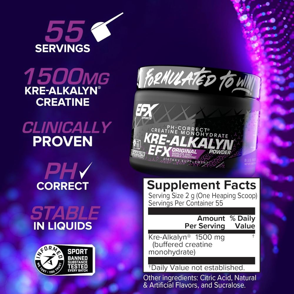 EFX Sports Kre-Alkalyn Powder fac