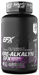 EFX Sports Kre-Alkalyn 120 caps|Creatine|Mass For Life|