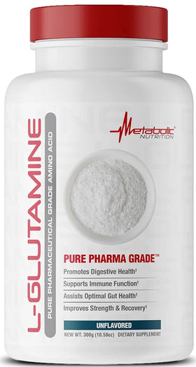 Metabolic Nutrition L-Glutamine 300gms|Glutamine|Mass For Life|