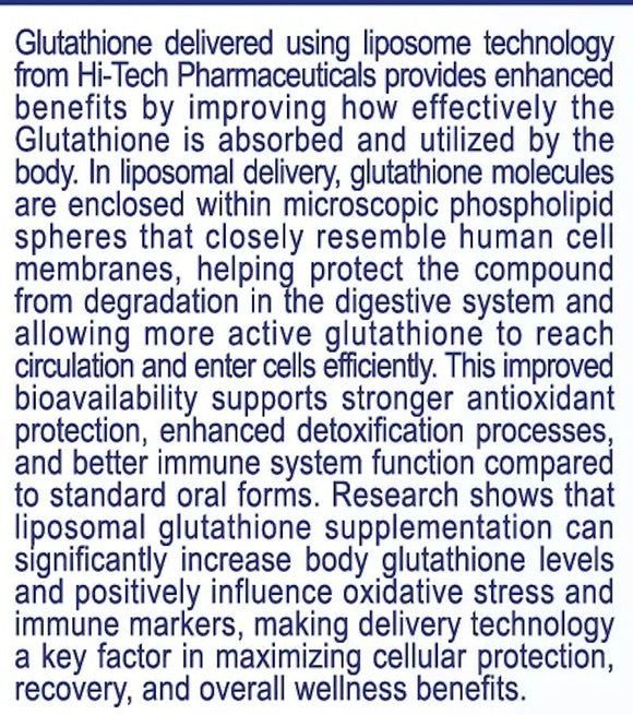 Hi-Tech Pharma L-Glutathione|Antioxidants|Mass For Life|