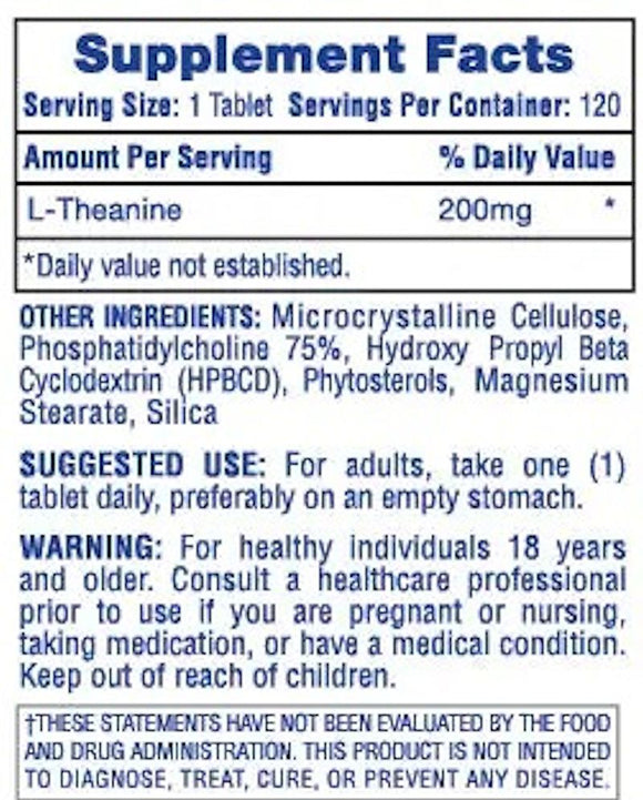 Hi-Tech Pharmaceuticals L-Theanine, Relaxation & Mood Support|Stress Aid|Mass For Life|