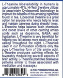 Hi-Tech Pharmaceuticals L-Theanine, Relaxation & Mood Support|Stress Aid|Mass For Life|