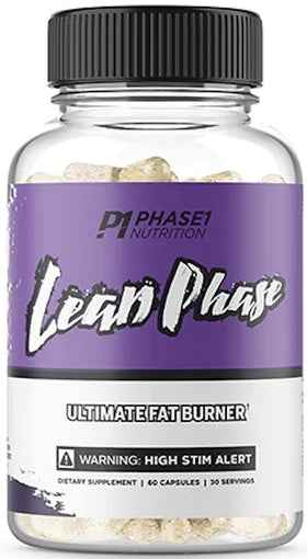 Phase 1 Nutrition LEAN PHASE FAT BURNER 60 Capsules|Fat Burner|Mass For Life|