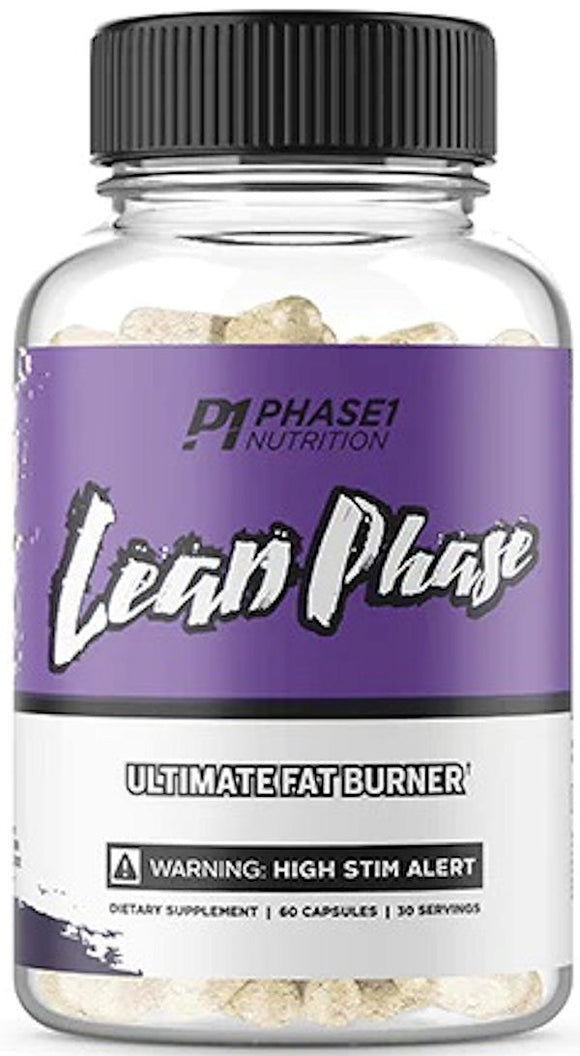 Phase 1 Nutrition LEAN PHASE FAT BURNER 60 Capsules|Fat Burner|Mass For Life|