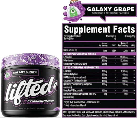 MuscleSport Lifted Hyperdrive Edition|Pre Workout|Mass For Life|