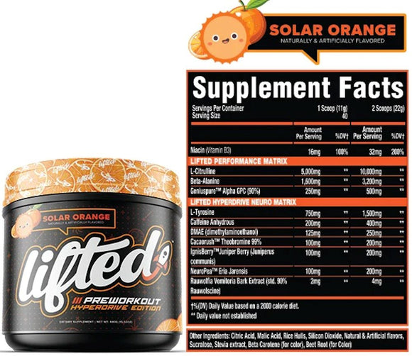 MuscleSport Lifted Hyperdrive Edition|Pre Workout|Mass For Life|