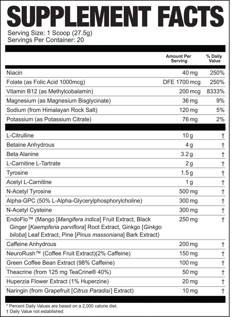 Magnum Nutraceuticals Limitless X16 fact