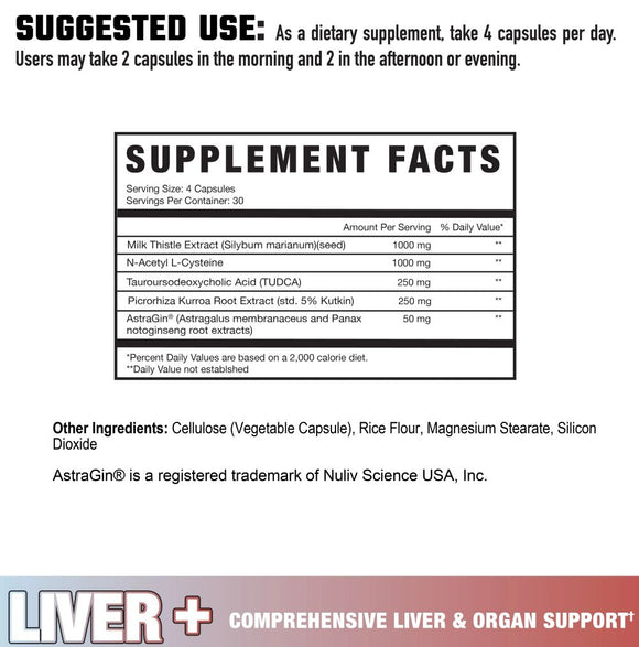 Axe & Sledge LIVER + 120 Capsules|Liver Support|Mass For Life|