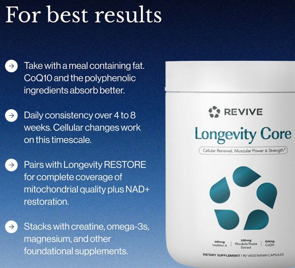 Revive, Longevity, Core Cellular, Health Vitality