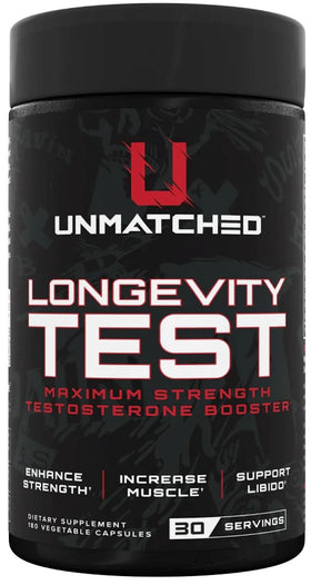 Unmatched Longevity Test 180 Caps|Test Booster|Mass For Life|
