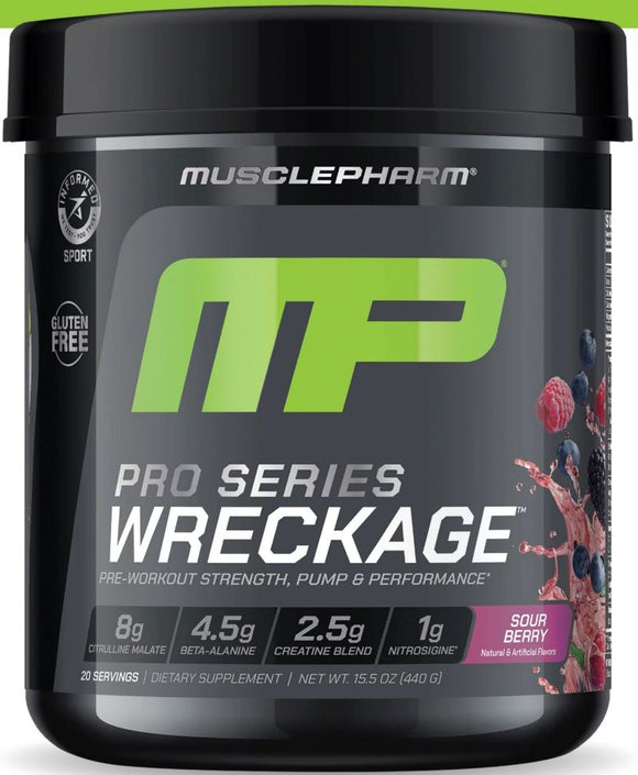 MusclePharm Wreckage 20 servings|Muscle Pumps|Mass For Life|