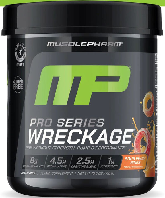 MusclePharm Wreckage 20 servings|Muscle Pumps|Mass For Life|