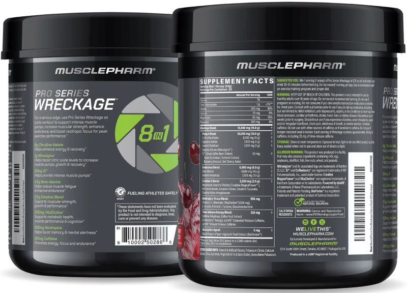 MusclePharm Wreckage Pre-Workout J