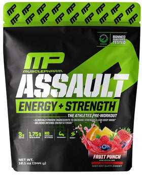 MusclePharm, Assault Energy + Strength 30 servings|Pre-Workout|Mass For Life|