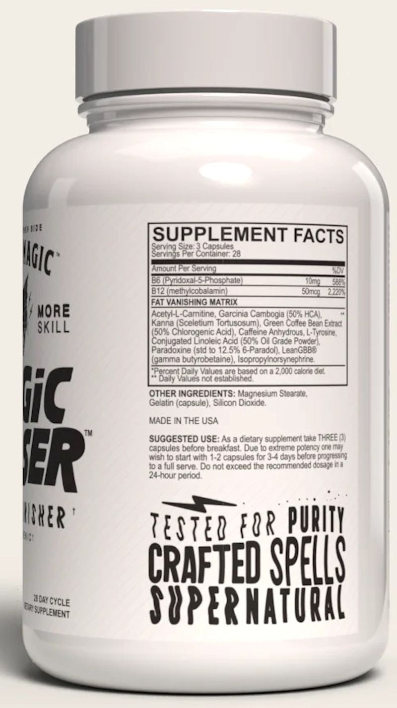 Black Magic Supply Magic Eraser Fat Vanishing 84 Caps|Mass For Life|Fat Burner