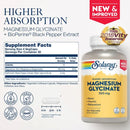 Solaray Magnesium Glycinate 120 Caps|Recovery|Mass For Life|