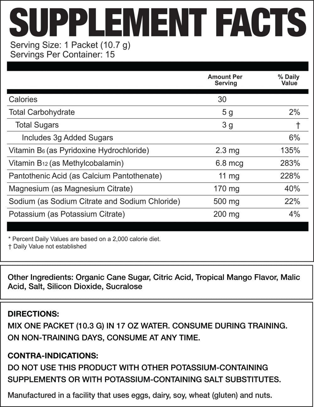 Magnum Nutraceuticals Refrsh Electrolytes fact