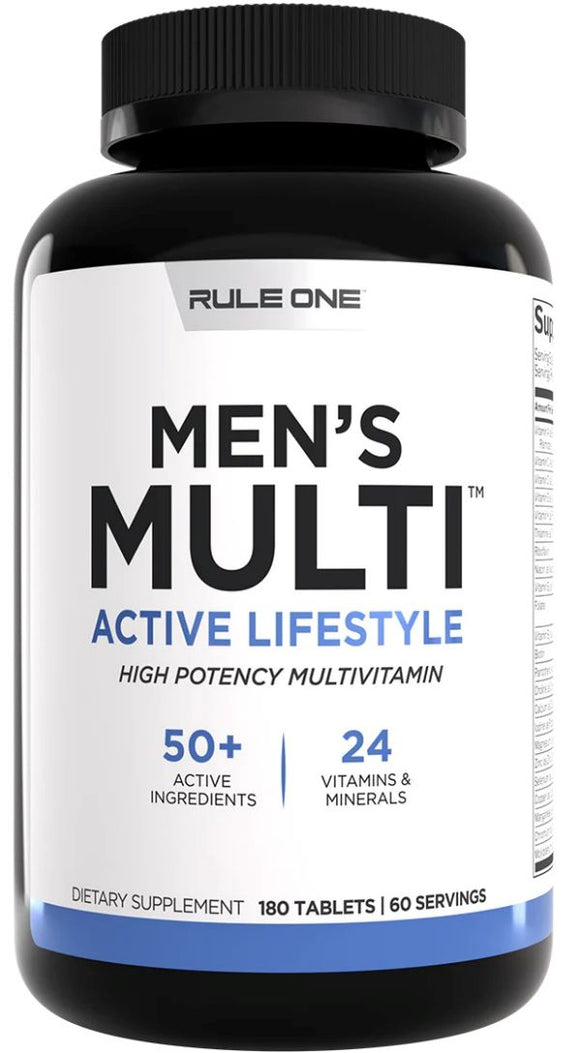 Rule One Men's Train Daily Multi 180 tabs|Multi Vitamin|Mass For Life|