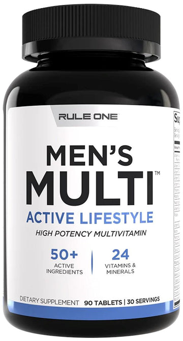 Rule One Men's Train Daily Multi|Multi Vitamin|Mass For Life|