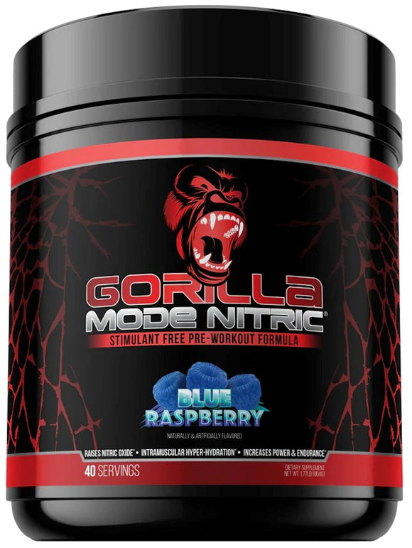 Gorilla Mind Gorilla Mode Nitric Pre-Workout 40 Servings|Pre Workout|Mass For Life|