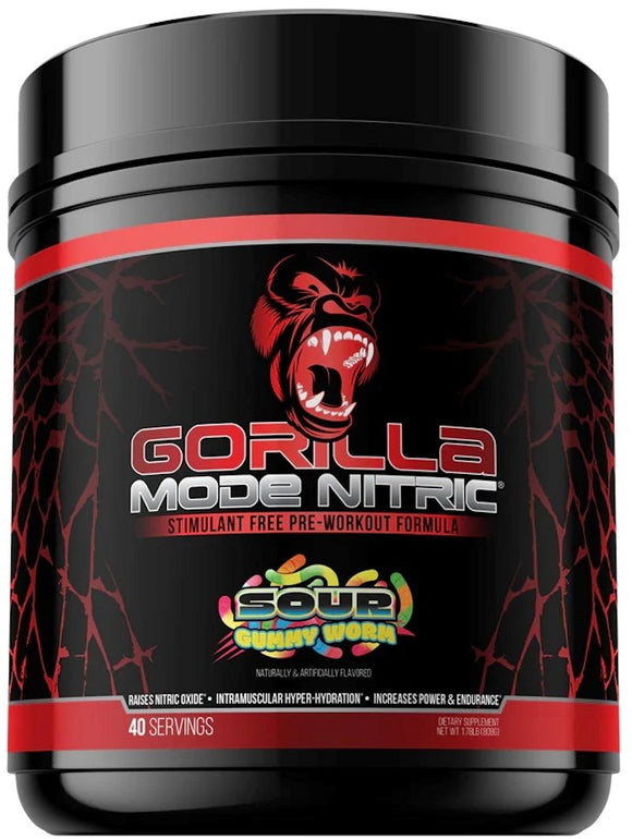Gorilla Mind Gorilla Mode Nitric Pre-Workout 40 Servings|Pre Workout|Mass For Life|