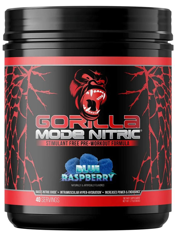 Gorilla Mind Gorilla Mode Nitric Pre-Workout 40 Servings|Pre Workout|Mass For Life|
