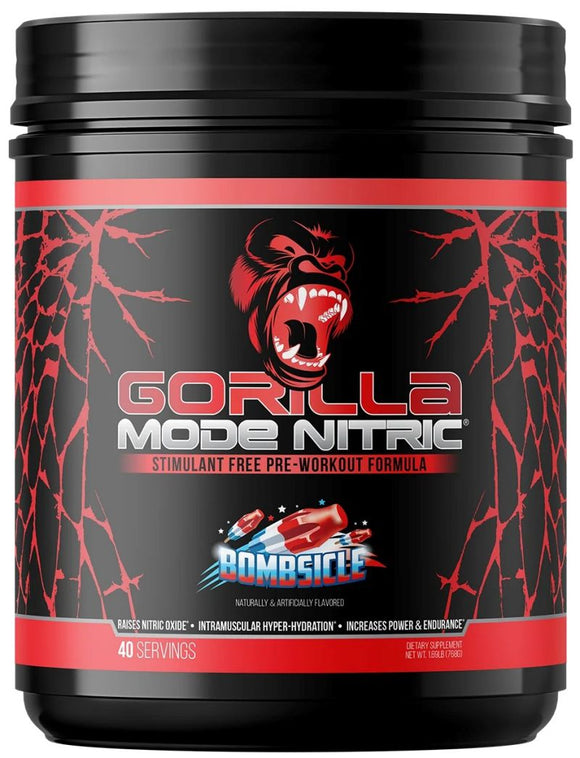 Gorilla Mind Gorilla Mode Nitric Pre-Workout 40 Servings|Pre Workout|Mass For Life|