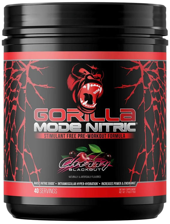 Gorilla Mind Gorilla Mode Nitric Pre-Workout 40 Servings|Pre Workout|Mass For Life|