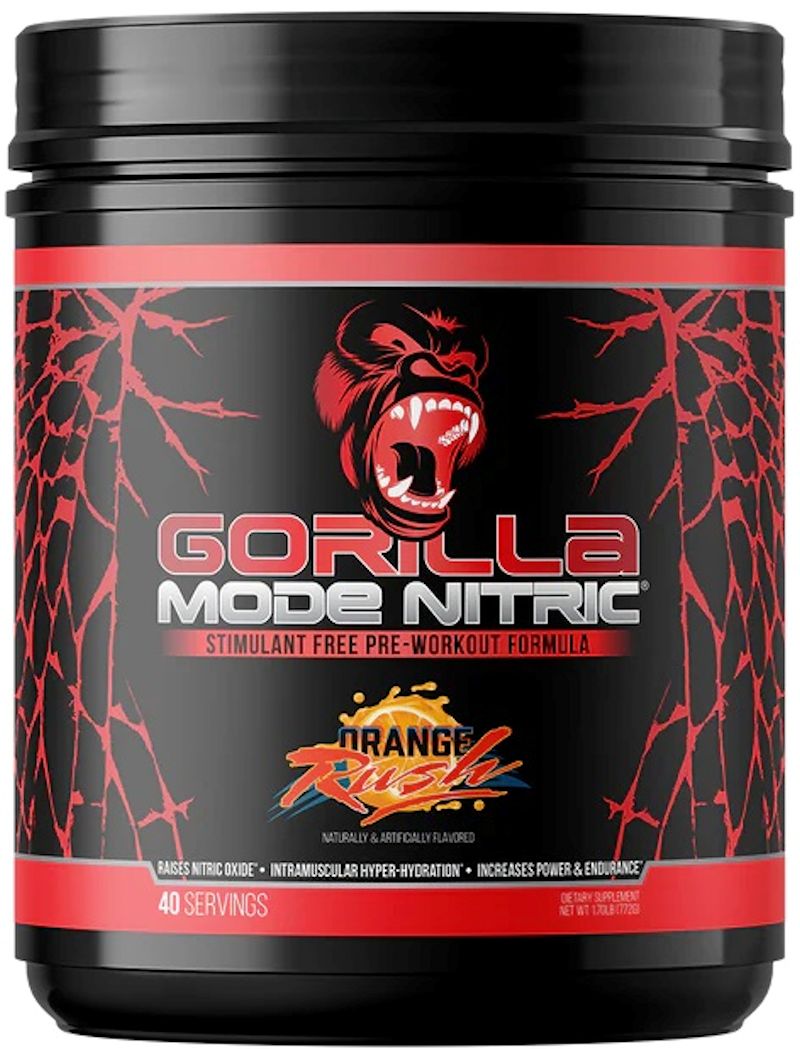 Gorilla Mind Gorilla Mode Nitric Pre-Workout 40 Servings|Pre Workout|Mass For Life|