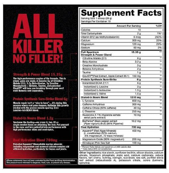 Mutant Madness All-In Pre-Workout|Pre-Workout|Mass For Life|