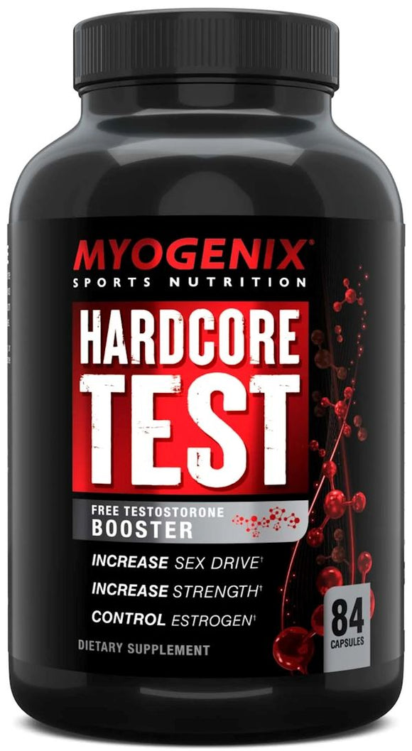 Myogenix Hardcore Test 84 Caps|Test Booster|Mass For Life|