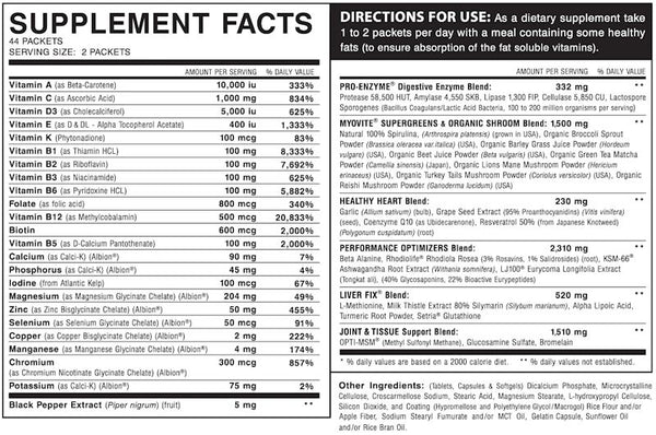 Myogenix MyoVite 44 packets