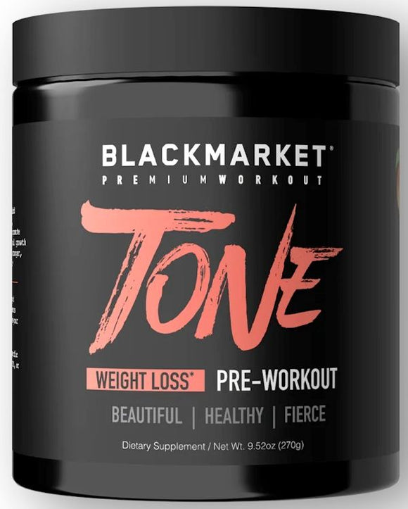 BlackMarket Labs Tone Fat Burning Pre-Workout|Carnitine|Mass For Life|