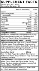 BlackMarket Labs Tone Fat Burning Pre-Workout|Carnitine|Mass For Life|