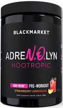 BlackMarket Labs Adrenolyn Nootropic 25 servings|Pre Workout|Mass For Life|
