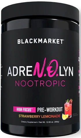 BlackMarket Labs Adrenolyn Nootropic 25 servings|Pre Workout|Mass For Life|