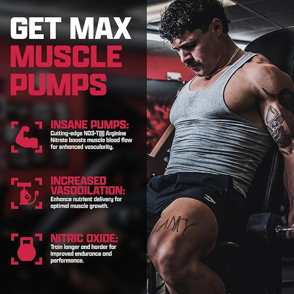 Nutrex NioX Nitric Oxide|Muscle Pumps|Mass For Life|