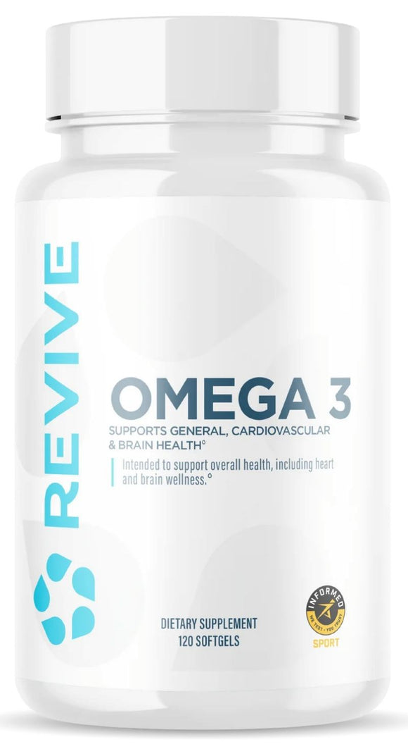 Revive MD Omega 3 120 Soft Gels|Heart Health|Mass For Life|