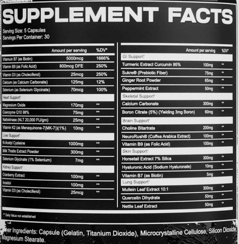 After Dark Supplements AfterDark Organ X fact