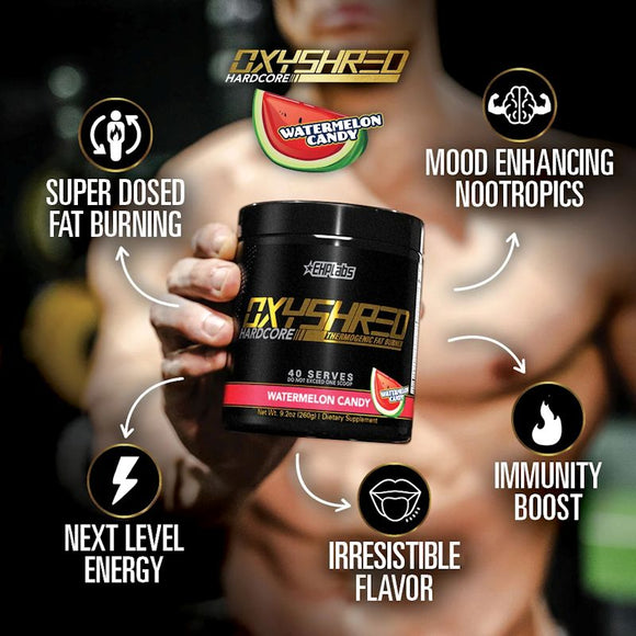 EHPLabs OxyShred Hardcore|Pre Workout|Mass For Life|