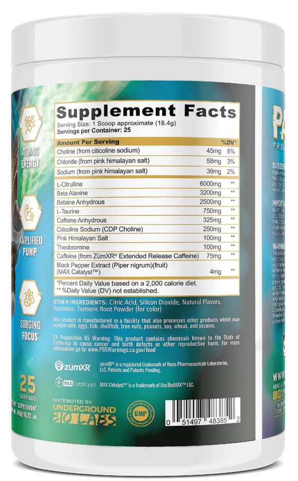 Panda Supps PANDO Pre-Workout High-Stim Peach Gear Rings (Copy)|Pre-Workout|Mass For Life|